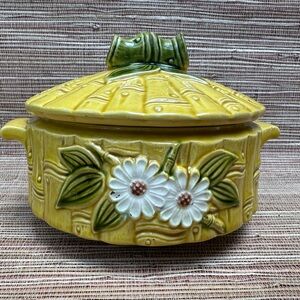Yellow Bamboo 2 QT Casserole Soup Tureen